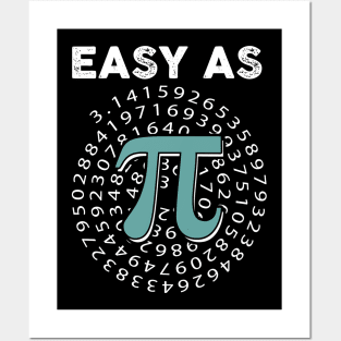 Funny pi Easy as pi Posters and Art